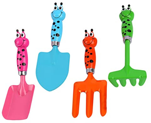 TOYANDONA 4piezas Juguetes De Playa para De Excavación Seguro Pala Rastrillo Tenedor para Actividades