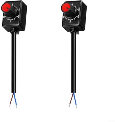 Besttoolifes 2 Pack DC 0/1-10V Knob LED Dimmer, Mini Led Dimmer Knob With Rotary Control Switch Low Voltage Passive Dimmer Dimming For Dimmable Interior Lighting Spotlight Grow Lamp LED Driver