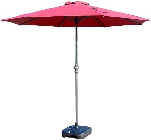 ASerZenith Terrassenschirm Sonnenschirme Sonnenschirm Tischschirm Im Freien Für Terrasse/Rasen/Garten, Polyester Wasserdicht Anti-Uv, 9Ft / 270Cm Sonnenschirm Im Freien Sonnenschirme