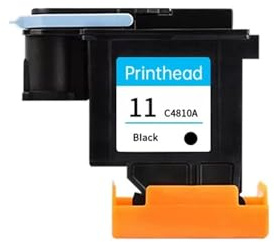 Druckkopf Kompatibel mit HP 11 Designjet 70 100 110 500 510 500PS C4810A C4811A C4812A C4813A(1PC -Black)