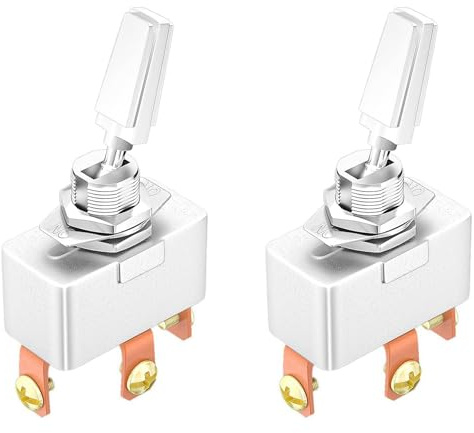 Uikdjgu 2X Interruptor de Palanca de Servicio Pesado de 50 A, 12 V CC, R13-401-103, Interruptor de Palanca para AutomóVil, Interruptor de Palanca de Alta Corriente Modificado