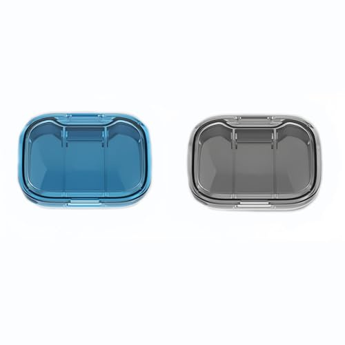 2 Stück Tablettenbox Morgens Mittags Abends, Pill Organizer, Pillendose 3 FäCher, Medikamentenbox Klein FüR Unterwegs