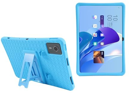 Coque Antichoc en Silicone Compatible avec Lenovo Chromebook Duet 11 (11M889) 11 Tablette 2024 avec Support réglable(Blue)
