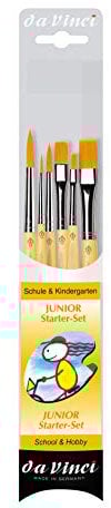 Da Vinci 4218 Serie Hobby und Handwerk Pinsel Set, Borsten, gelb/schwarz, 30 x 30 x 30 cm