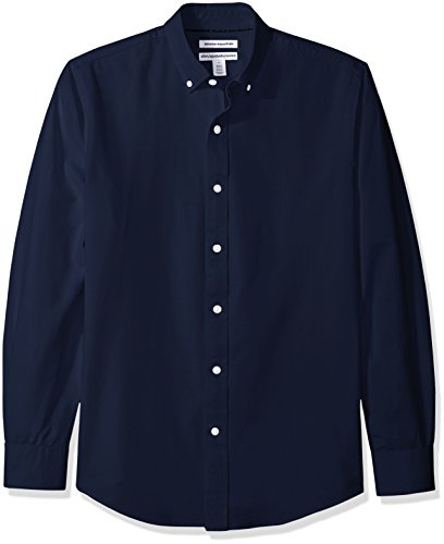 Amazon Essentials Men's Regular-Fit Long-Sleeved 100% Cotton Oxford Shirt