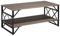 Couchtisch Holzoptik Dunkelbraun Taupe Metallgestell rechteckig Industrie Bolton