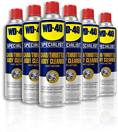 WD-40 Specialist Carb/Throttle Body & Parts Cleaner, 13.5 OZ [6-Pack]