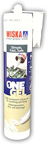 Wiska ONEGEL/W Electricians Silicone Sealant Non-Setting Gel Transparent - 300ml