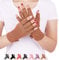 DISUPPO Arthritis Handschuhe – Rheumatische Arthritis Kompressionshandschuhe für Schmerzlinderung, Gaming Tippen, Fingerlose Handschuhe für Männer und Frauen (Braun, L)