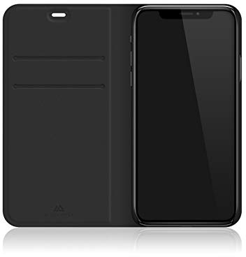 Hama Black Rock The Standard Schutzhülle für Apple iPhone XS Max, schlankes Design, aus Kunststoff, idealer Schutz, 180° oder 360° Schutz, Magnetverschluss schwarz