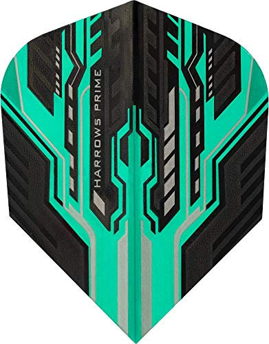 Harrows Prime Standard Dart Flights – 100 Mikrometer – 1 Set (3) (Oracle – Jade)