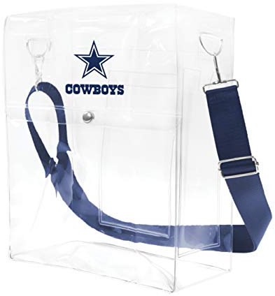 Littlearth Unisex-Erwachsene NFL Dallas Cowboys Durchsichtige Ticket-Geldbörse, Teamfarbe, 12 x 10 x 5