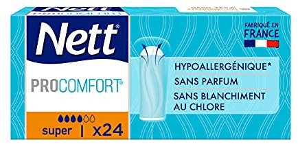 Nett Procomfort Tampon sans Applicateur, Super, Boite de 24 Tampons