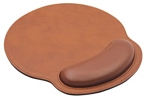 eyscar Ergonomisches Mauspad mit Handgelenkauflage,Mauspad mit Handauflage,Gaming Mauspad,Anti- Sehnenscheidenprobleme für Computer und Laptop (Coffee)