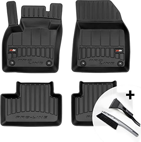 moto-MOLTICO 3D Gummimatten Auto, 4-teiliges Set, Allwetter Gummi Fußmatten, Antirutsch & Wasserfest Autoteppiche - passend für Volvo XC40 2017-