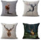 Hengjiang 4 Stück Heiliger Hirsch Traum Sika Hirsch Kreative Kunst Kissenbezug - Home Bar Club Auto Bett Dekor Sofa 45 x 45 cm