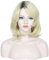 Linfairy Short Blonde Ombre Halloween Kostüm Cosplay Perücke für Frauen