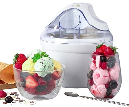 Progress EK4390P Ice Cream Maker, Create Delicious Home-Made Ice-Cream and Sorbets, 12 W, 1.4 L Bowl, 15-25 Minute Ice-Cream Making Time