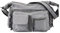 irisaa Umhängetasche Damen, Canvas Multifunkionale Schultertasche, Casual Handtasche mit vielen fächern für Schule Shopping Arbeit, Unisex, Damen Tasche:Hell Grau