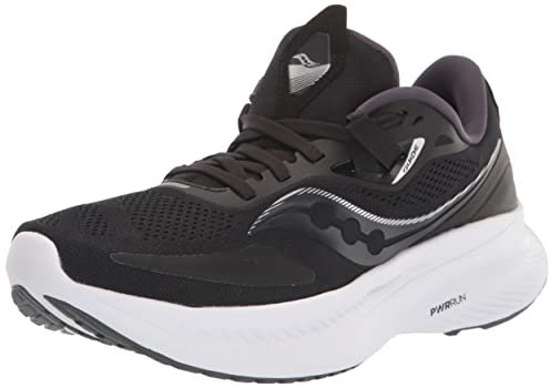 Saucony Damen Guide 15 Walking-Schuh, Black/White, 37.5 EU