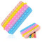 Vicloon Fidget Toy Federmäppchen, 3 in 1 Silicone Popit Taschen, Kinder Teenager Stiftetasche, Popit Crossbody, mit 3 süßen Bleistift Aufsätze, Anti Stress Sensorische Spielzeug für Kinder Meenager