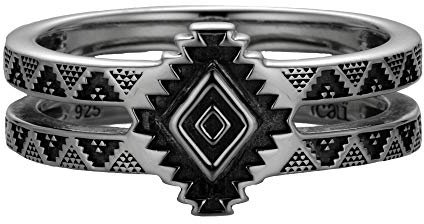 cai Herren Ring 925/- Sterling Silber Mattiert Silbergrau 274270106