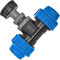 IBC Tank Set Adapter mit Grobgewinde DN60 S60x6 + T-Stück PP Fitting für PE Rohr-Aussendurchmesser 40mm Klemmverbinder Verschraubung Trinkwasser geeignet