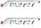 2Pcs Alloy Sport Auto Emblem, 3D Metall Sport Premium Auto Seite Kotflügel Hinten Kofferraum Emblem Abzeichen Aufkleber (Silver)