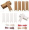 200 Stück Kraftpapier Etiketten und 4 Rollen Jute String, hängende Geschenketiketten für Hochzeiten, Parteien, Weihnachten, Geburtstage, DIY Geschenkdekorationen