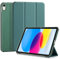 4UBonLife Coque pour iPad A16 11ème Génération 11 Pouces 2025, iPad 10ème Génération 10,9 Pouces 2022, Légère et Fine Étui Housse de Protection, Coque en PC Dur Arrière Translucide Givré, Vert Nuit