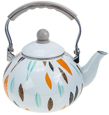 Emaille Wasserkessel 3 L für Zuhause, Induktionsgeeignet, Handlich