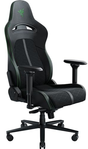 Razer Enki Gaming Chair, Built-in Lumbar Arch, All-Day Comfort, Black/Green