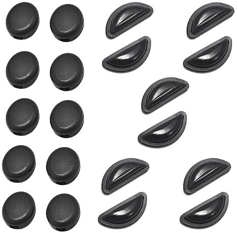 ANAJOY 10pairs glasses nose pads, Silicone Eyeglass Nose Pads, With Glasses RetainerAdhesive non-slip reusable for kids and adults to exercise, study or work