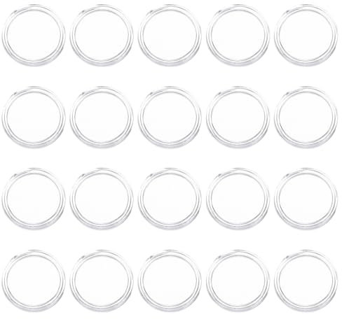 MAGICLULU 100st Aufbewahrungsbox Für Münzen Halter Für Münzkapseln Quacksalber Von Quedlinburg, Brettspiel Münzsammler Münzkoffer Münzhalter Für Alle Münzen Schutzhülle Plastik Runden