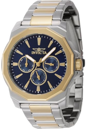 Invicta Herren Analog Quarz Uhr mit Edelstahl Armband 46848