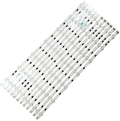 YBRAVO 12 pièces/ensemble rétroéclairage LED adapté for Samsung 58quot; TV UE58J5200 UA58H5288 2014SVS58 LM41-00091F LM41-00091G BN96-32771A BN96-32772A Bande lumineuse