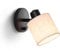 Lightess Applique Murale Intérieure Dimmable avec Interrupteur, Lampe Murale Industrielle Vintage Luminaires Intérieur 40w Max, Applique Abat-jour en Lin Moderne pour Chambre Salon, E27 Douille