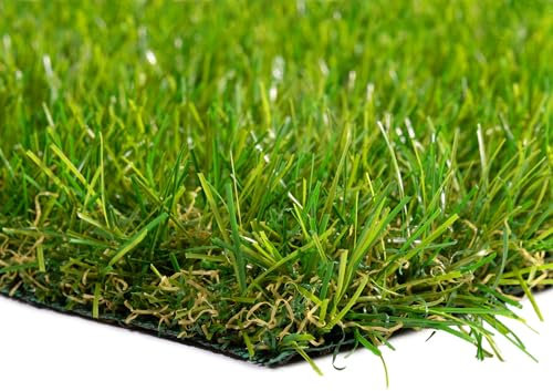 Steffensmeier Sonderposten Kunstrasen | 1m und 2m Breite | Grün | Florhöhe: 28 mm | Größe: 200x1100 cm