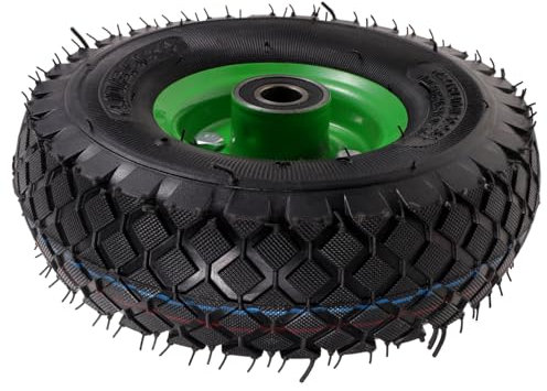 Gogogmee Flacher Schubkarrenreifen 10 Zoll aufblasbarer Reifen für Gartenwagen geräuschloser Reifen für Handwagen