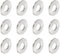QUARKZMAN 12pcs M8 Separadores de Aluminio, Espaciadores Redondos de Metal Espaciadores Metálicos de Aluminio para M8 Tornillo Pernos, 8.5x20x2mm (ID*OD*Esp.)