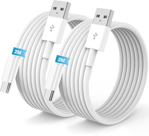 Carplay Câble USB A vers USB C pour iPhone 16/17/15 Pro Max Chargeur Cordon 2M,Cable USB Chargeur pour Apple iphone 17 16 15 Plus Voiture Charge Rapide pour Samsung S25,iPad Pro,Android