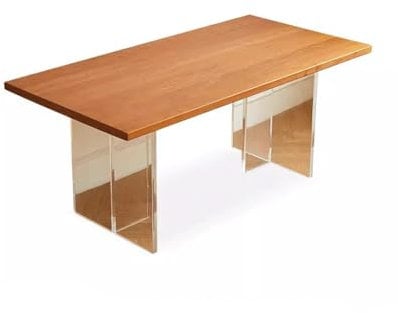 Nordischer Massivholz-Esstisch für Zuhause, Wohnzimmer, großer Schreibtisch, Konferenztisch für Esszimmer, 180 x 90 x 75 cm