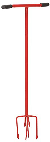 Homgoday Artiglio da giardino in acciaio rosso per coltivare la casa e il giardino