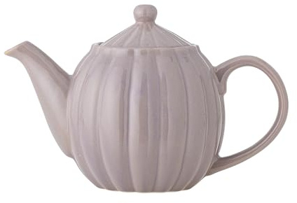 Latina Teekanne 1085ml – Steingut Teekanne mit Deckel & Griff – Hochwertige Keramikkanne – Elegante Kanne für Tee & Heißgetränke – Spülmaschinengeeignet & einzigartiges Design (Rose)