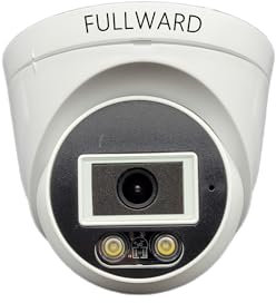 FULLWARD 2K PoE Security Dome Camera Outdoor/Indoor with Human Detection, Smart CCTV IP Camera Weatherproof, Video Surveillance Camera with Audio Recording, DC-005