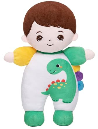 OUOZZZ Poupon Bebe Garçon– Poupée en Peluche Dinosaure – Jouet Doux pour Bébé dès 3 Mois - Premier Cadeau pour Un Nouveau-né– 25 cm​