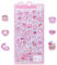 LunarCharm 3D Sticker Set Mit Niedlichen Rosa Hasenmotiven, Hochwertigen PVC Aufklebern Für Kinder, Geeignet Als Belohnung Und Dekoration, Kreative Geschenk
