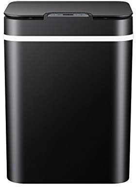 Poubelles intérieures poubelle intelligente poubelle de salon de salle de bain cuisine créative avec le couvercle à induction automatique poubelle 12L poubelle électrique canette à ordures intérieures