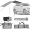 Auto Markise,Sonnenschutz für Markise Wohnmobil 440x200cm,Sonnensegel Wohnwagen,Wasserdicht Sonnensegel Auto Camping,Vorzelt Auto,Auto Heckklappenzelt,für Auto SUV Wohnwagen Outdoor