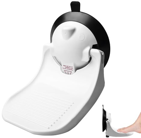 Duschfußstütze zum Rasieren der Beine, Dusche Fußstütze mit Leistungsstarkem Ablage, Dusche Fußablage, Toilettenstütze Fußpedal für Senioren Kinder Schwangere, Duschfußpedal Pediküre Zuhause (Weiß)